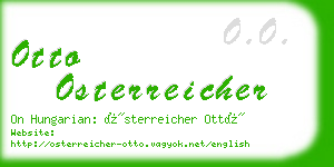otto osterreicher business card